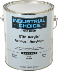 Rust-Oleum - 1 Gal White Flat Finish Acrylic Enamel Paint - Interior/Exterior, Direct to Metal, <250 gL VOC Compliance - A1 Tooling