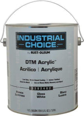 Rust-Oleum - 1 Gal White Gloss Finish Alkyd Enamel Paint - Interior/Exterior, Direct to Metal, <250 gL VOC Compliance - A1 Tooling