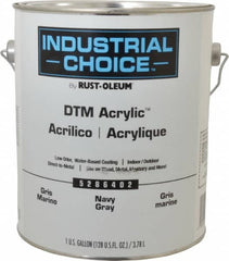 Rust-Oleum - 1 Gal Navy Gray Semi Gloss Finish Alkyd Enamel Paint - Interior/Exterior, Direct to Metal, <250 gL VOC Compliance - A1 Tooling