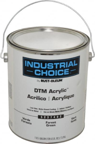 Rust-Oleum - 1 Gal Forest Green Semi Gloss Finish Alkyd Enamel Paint - Interior/Exterior, Direct to Metal, <250 gL VOC Compliance - A1 Tooling