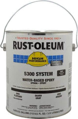 Rust-Oleum - 1 Gal High Gloss Silver Gray Water-Based Epoxy - 200 to 350 Sq Ft/Gal Coverage, <250 g/L VOC Content - A1 Tooling