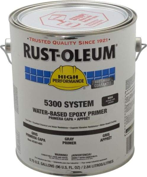 Rust-Oleum - 1 Gal Gray Water-Based Epoxy - 200 to 350 Sq Ft/Gal Coverage, <250 g/L VOC Content - A1 Tooling