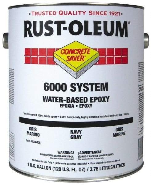 Rust-Oleum - 1 Gal High Gloss Navy Gray Water-Based Epoxy - 200 to 350 Sq Ft/Gal Coverage, <250 g/L VOC Content - A1 Tooling