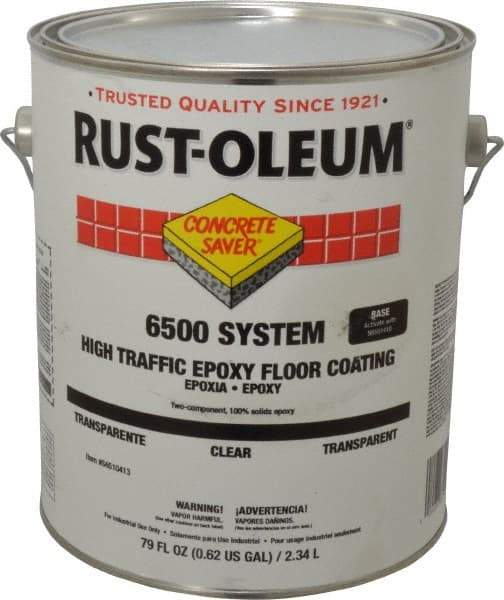 Rust-Oleum - 1 Gal High Gloss Clear Epoxy - 100 at 16 mils Sq Ft/Gal Coverage, 150 at 11 mils Sq Ft/Gal Coverage, 200 at 8 mils & 300 at 5 mils Sq Ft/Gal Coverage, <100 g/L VOC Content - A1 Tooling