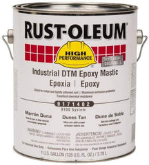 Rust-Oleum - 1 Gal Gloss Dunes Tan Epoxy Mastic - 100 to 225 Sq Ft/Gal Coverage, <340 g/L VOC Content, Direct to Metal - A1 Tooling