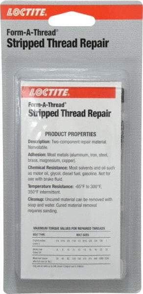 Loctite - 48 mL Syringe, Blue/Gray, Liquid Thread Repair Kit - Series 286 - A1 Tooling