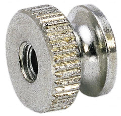 Electro Hardware - 5/16-18" UNC Thread, Uncoated, Grade 302, 303 Stainless Steel Round Knurled Thumb Nut - 13/32" Overall Height, 5/8" Head Diam - A1 Tooling