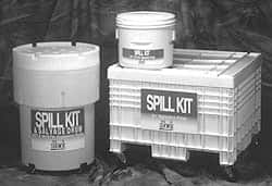 Brady SPC Sorbents - 75 Gal Capacity Oil Only Spill Kit - 95 Gal Overpack Container - A1 Tooling