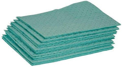 Brady SPC Sorbents - 24 Gal Capacity per Package, Chemical/Hazmat Pad - 19" Long x 15" Wide, Green, Polypropylene - A1 Tooling