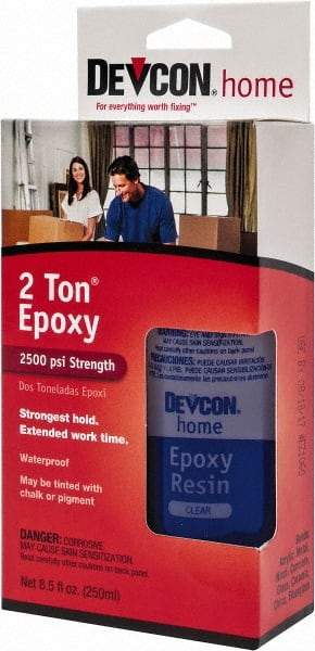 Devcon - 4.5 oz Bottle Two Part Epoxy - 30 min Working Time, Series 2 Ton - A1 Tooling