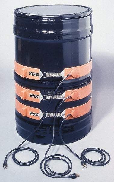 Value Collection - 9-1/2" Wide, 15 Gallon Wrap-Around Drum Heater - 120 Volt, 70°F to 190°F Thermostat Rating - A1 Tooling