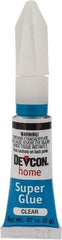 Devcon - 0.07 oz Tube Clear Instant Adhesive - Bonds to Ceramic, Glass, Metal, Plastic & Vinyl - A1 Tooling