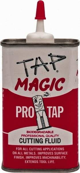 Tap Magic - Tap Magic ProTap, 4 oz Can Cutting & Tapping Fluid - Semisynthetic, For Boring, Broaching, Drilling, Engraving, Facing, Milling, Reaming, Sawing, Threading, Turning - A1 Tooling