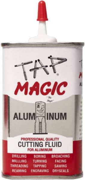 Tap Magic - Tap Magic Aluminum, 4 oz Can Cutting & Tapping Fluid - Semisynthetic, For Boring, Broaching, Drilling, Engraving, Facing, Milling, Reaming, Sawing, Threading, Turning - A1 Tooling