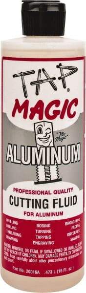 Tap Magic - Tap Magic Aluminum, 1 Pt Bottle Cutting & Tapping Fluid - Semisynthetic, For Boring, Broaching, Drilling, Engraving, Facing, Milling, Reaming, Sawing, Threading, Turning - A1 Tooling