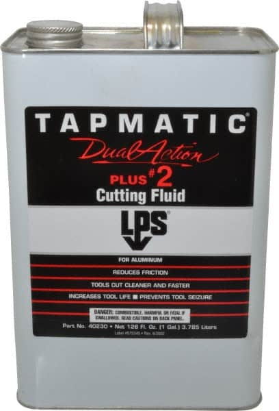 LPS - Tapmatic Plus #2, 1 Gal Bottle Cutting & Tapping Fluid - Synthetic, For Boring, Broaching, Drawing, Drilling, Engraving, Facing, Finishing, Grinding, Milling, Reaming, Sawing, Stamping, Tapping, Threading, Turning - A1 Tooling