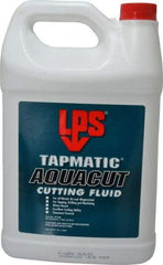 LPS - Tapmatic AquaCut, 1 Gal Bottle Cutting & Tapping Fluid - Water Soluble, For Boring, Broaching, Drawing, Drilling, Engraving, Facing, Finishing, Grinding, Milling, Reaming, Sawing, Stamping, Tapping, Threading, Turning - A1 Tooling