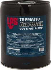 LPS - Tapmatic Natural, 5 Gal Pail Cutting & Tapping Fluid - Straight Oil, For Boring, Broaching, Drilling, Engraving, Facing, Milling, Reaming, Sawing, Tapping, Threading, Turning - A1 Tooling