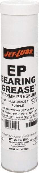 Jet-Lube - 14 oz Cartridge Extreme Pressure Grease - Purple, Extreme Pressure, 325°F Max Temp, NLGIG 2, - A1 Tooling