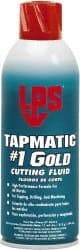 LPS - Tapmatic #1 Gold, 11 oz Aerosol Cutting & Tapping Fluid - Straight Oil, For Boring, Broaching, Drilling, Engraving, Facing, Milling, Reaming, Sawing, Tapping, Threading, Turning - A1 Tooling