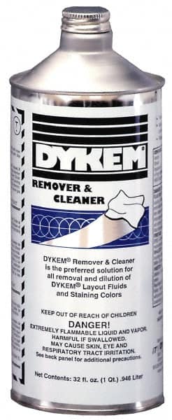 Dykem - Layout Fluid Remover and Thinner - 32 Ounce Bottle - A1 Tooling