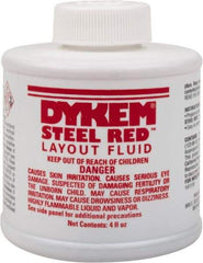 Dykem - Red Layout Fluid - 4 Ounce Brush Top Can - A1 Tooling