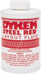 Dykem - Red Layout Fluid - 8 Ounce Brush Top Can - A1 Tooling