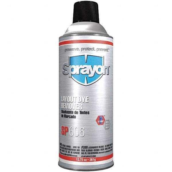 Sprayon - Layout Fluid Remover - 16 Ounce Aerosol Can, 12-3/4 Ounce Net Fill - A1 Tooling