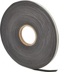 Mag-Mate - 200' Long x 1/2" Wide x 1/32" Thick Flexible Magnetic Strip - 4 Lb Max Pull Force, 2 Linear Ft/Lb Magnetic Pull Force, Adhesive Back - A1 Tooling