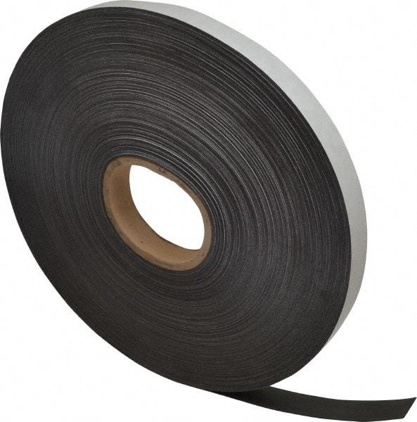 Mag-Mate - 200' Long x 1" Wide x 1/32" Thick Flexible Magnetic Strip - 8 Lb Max Pull Force, 4 Linear Ft/Lb Magnetic Pull Force, Adhesive Back - A1 Tooling