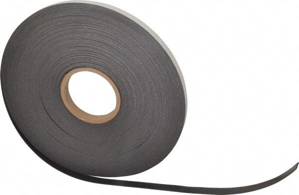 Mag-Mate - 100' Long x 1/2" Wide x 1/16" Thick Flexible Magnetic Strip - 6 Lb Max Pull Force, 3 Linear Ft/Lb Magnetic Pull Force, Adhesive Back - A1 Tooling