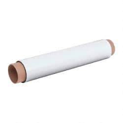 Mag-Mate - 10' Long x 24-3/8" Wide x 1/32" Thick Flexible Magnetic Sheet - 85 Lb Max Pull Force, 196 Linear Ft/Lb Magnetic Pull Force, Plain Back, White - A1 Tooling