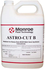 Monroe Fluid Technology - Astro-Cut B, 1 Gal Bottle Cutting & Grinding Fluid - Semisynthetic, For CNC Milling, Drilling, Tapping, Turning - A1 Tooling