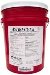 Monroe Fluid Technology - Astro-Cut B, 5 Gal Pail Cutting & Grinding Fluid - Semisynthetic, For CNC Milling, Drilling, Tapping, Turning - A1 Tooling