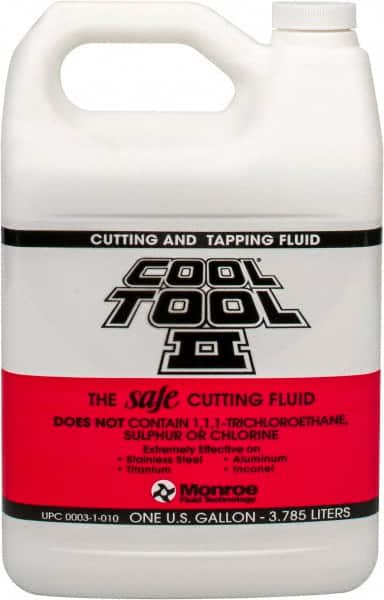 Monroe Fluid Technology - Cool Tool II, 1 Gal Bottle Cutting & Tapping Fluid - Straight Oil, For Blanking, Boring, Broaching, Drilling, Hobbing, Milling, Reaming, Tapping, Turning - A1 Tooling