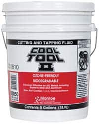 Monroe Fluid Technology - Cool Tool II, 5 Gal Pail Cutting & Tapping Fluid - Straight Oil, For Blanking, Boring, Broaching, Drilling, Hobbing, Milling, Reaming, Tapping, Turning - A1 Tooling