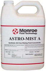 Monroe Fluid Technology - Astro-Mist A, 1 Gal Bottle Grinding Fluid - Synthetic, For Light Machining - A1 Tooling