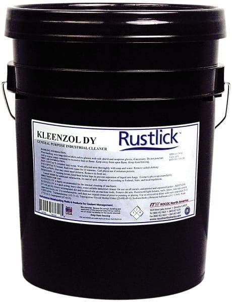 Rustlick - 5 Gal Pail Cleaner - Ferrous Metals, Nonferrous Metals, Sump and General Shop Cleaner - A1 Tooling