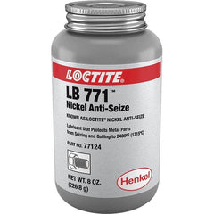 Loctite - 8 oz Can High Temperature Anti-Seize Lubricant - Nickel, -54 to 2,399°F, Silver Colored, Water Resistant - A1 Tooling