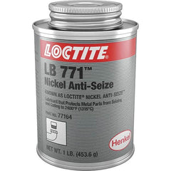 Loctite - 1 Lb Can High Temperature Anti-Seize Lubricant - Nickel, -54 to 2,399°F, Silver Colored, Water Resistant - A1 Tooling