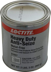 Loctite - 35 oz Can General Purpose Anti-Seize Lubricant - Calcium Fluoride/Graphite, -29 to 2,399°F, Gray, Water Resistant - A1 Tooling