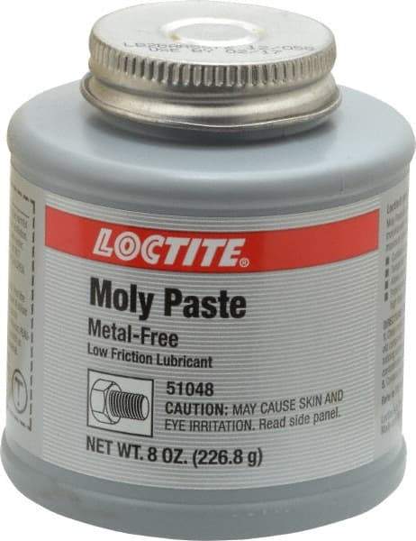 Loctite - 8 oz Can General Purpose Anti-Seize Lubricant - Molybdenum Disulfide, -20 to 750°F, Black, Water Resistant - A1 Tooling