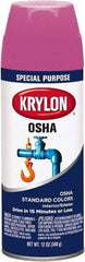 Krylon - OSHA Purple, 12 oz Net Fill, Gloss, Enamel Spray Paint - 15 to 20 Sq Ft per Can, 12 oz Container, Use on Ceramics, Glass, Metal, Plaster, Wood - A1 Tooling