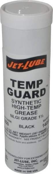 Jet-Lube - 14 oz Cartridge Graphite High Temperature Grease - Black, High/Low Temperature, 600°F Max Temp, NLGIG 1-1/2, - A1 Tooling