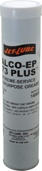 Jet-Lube - 14 oz Cartridge Aluminum Extreme Pressure Grease - Red, Extreme Pressure, 450°F Max Temp, NLGIG 2, - A1 Tooling