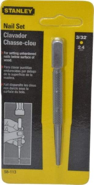 Stanley - Nail Punch - 4" OAL, Steel - A1 Tooling