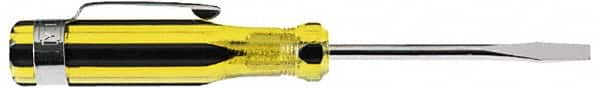 Stanley - 3" Blade Length Precision Slotted Screwdriver - 8-1/4" OAL - A1 Tooling