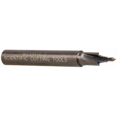 Scientific Cutting Tools - 5/16-24" Port, 0.3" Spotface Diam, 1/8" Tube Outside Diam, Plain Pilot, Straight Shank, Carbide Tipped Porting Tool - A1 Tooling