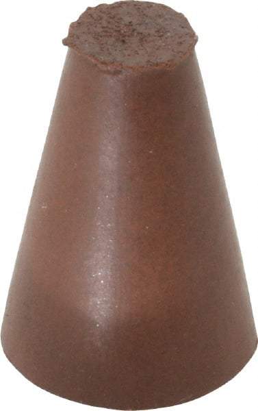 Cratex - 5/8" Max Diam x 1" Long, Taper, Rubberized Point - Fine Grade, Silicon Carbide, 1/4" Arbor Hole, Unmounted - A1 Tooling