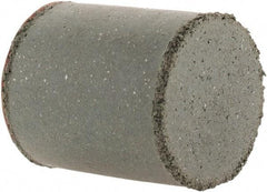 Cratex - 7/8" Max Diam x 1" Long, Cylinder, Rubberized Point - Coarse Grade, Silicon Carbide, 1/4" Arbor Hole, Unmounted - A1 Tooling